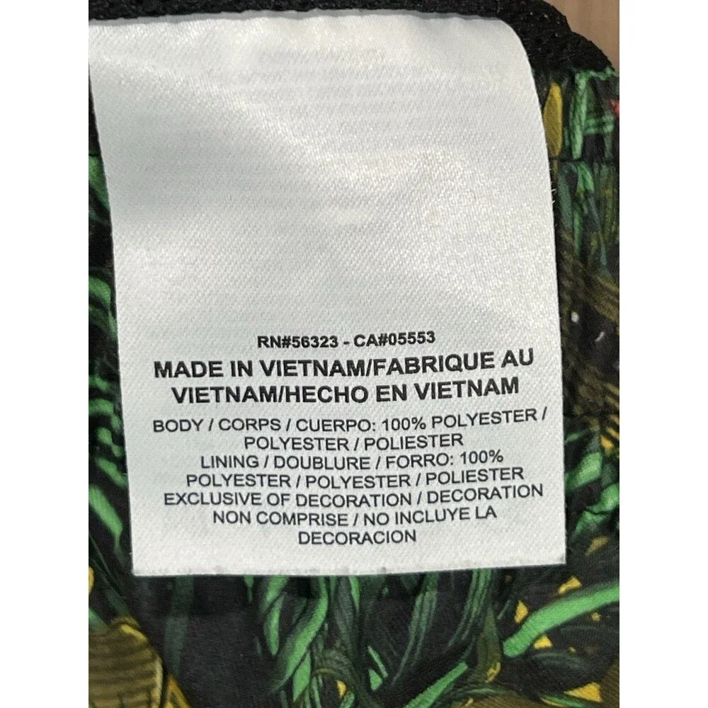 Nike Shorts Men's XL Flower Allover Print Hawaiian Tour Yellow Light Green Spark